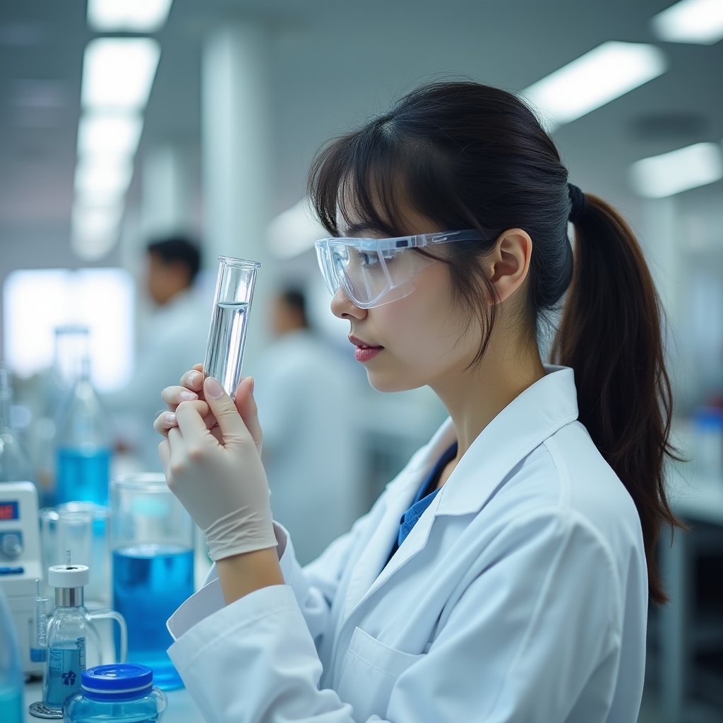 Wasserprobe im Labor wird analysiert